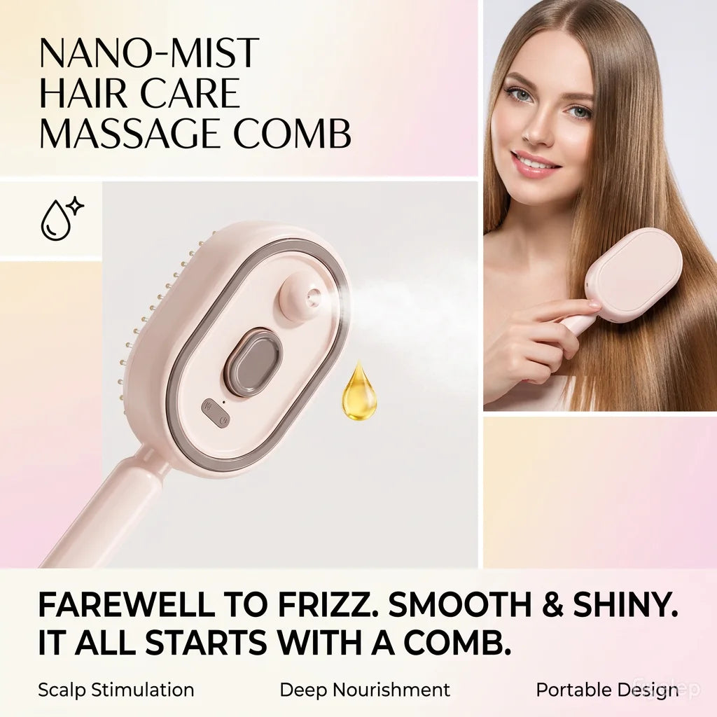 3-in-1 Nano Mist Massage Brush